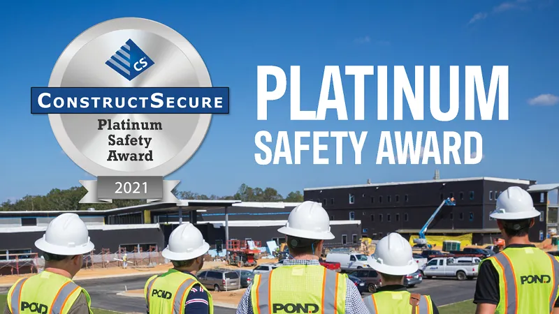 platinum safety award from construct secure