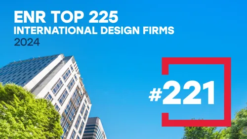 Pond ranks #221 on ENR Top 225 International Design Firms