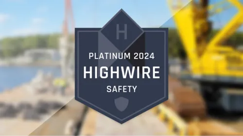 Pond Awarded 2024 Highwire Platinum Safety Award