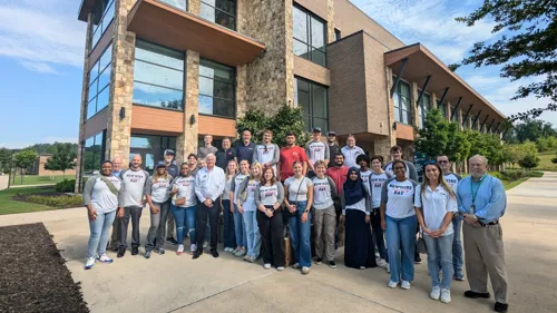 Pond interns at Lanier Tech University.