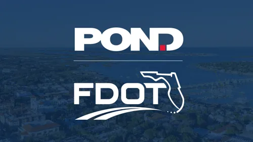 Pond FDOT logos for St Johns County design contract