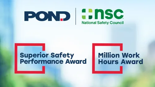 National Safety Council Awards for Pond