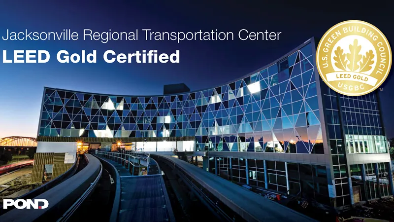 Jacksonville Regional Transportation Center Achieves LEED Gold Certification