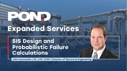 Graphic of John Summerlin and expanded SIS design & probabilistic failure services