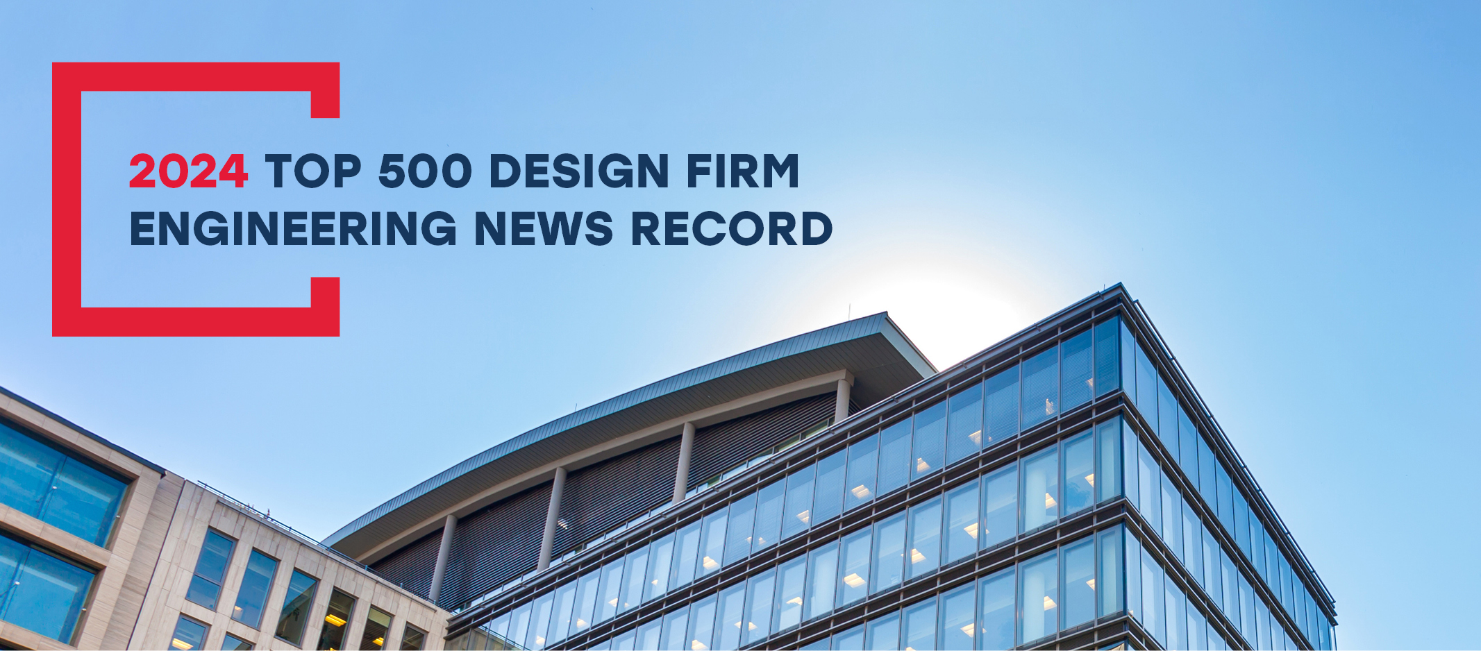 building with 2024 top 500 design firm on engineering news record on top