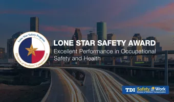 Graphic of the Lone Star Safety Award